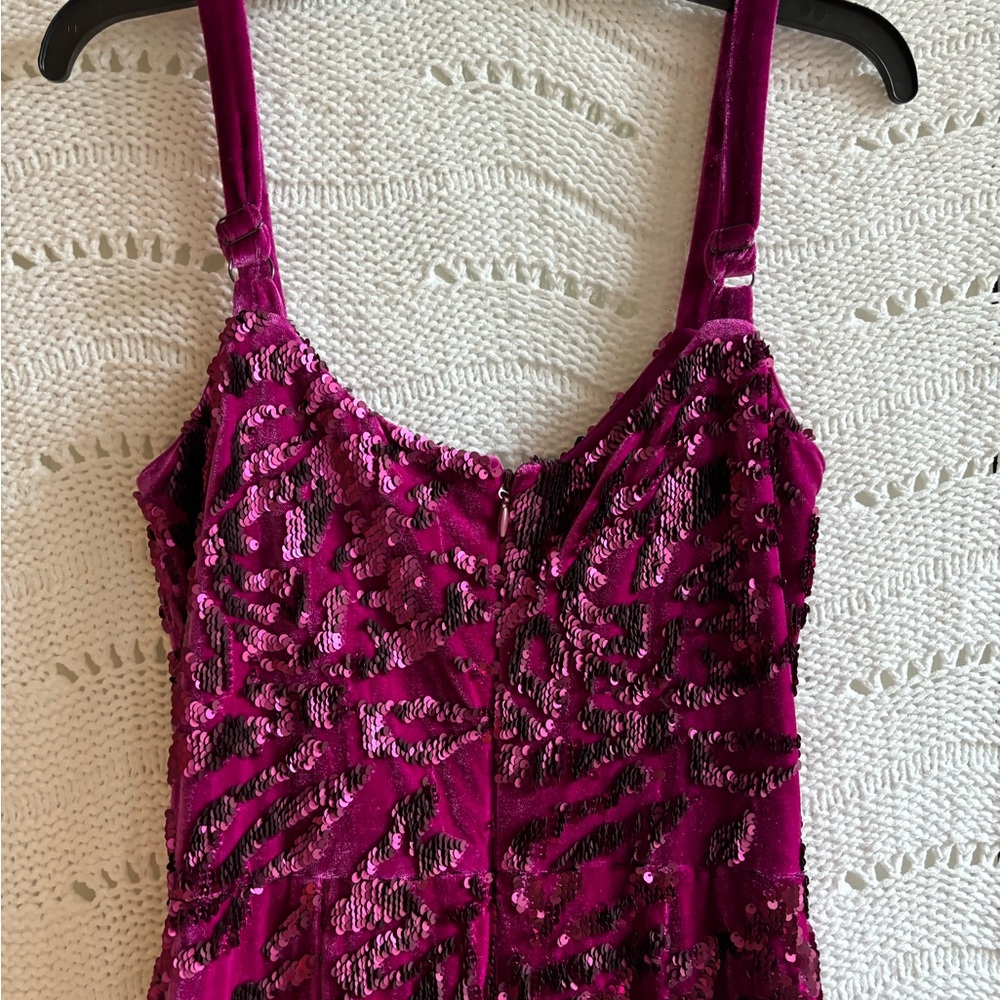 NWT Dress The Population Lynda Sequin Velvet Form fitting dress - Picture 6 of 11
